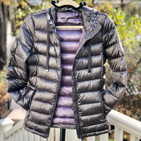Andrew Marc Packable Puffer Coat - Picture 5 of 13